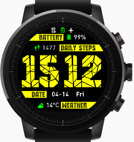 华米跃我Amazfit Pace, Stratos手表表盘