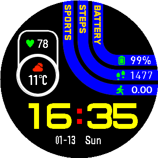 华米跃我Amazfit Pace, Stratos手表表盘