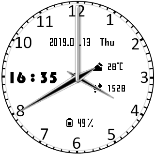 华米跃我Amazfit Pace, Stratos手表表盘