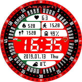 华米跃我Amazfit Pace, Stratos手表表盘
