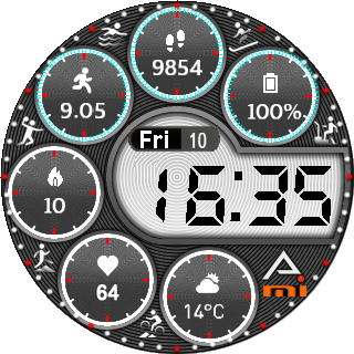 华米跃我Amazfit Pace, Stratos手表表盘