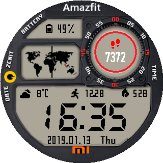 华米跃我Amazfit Pace, Stratos手表表盘