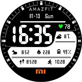 华米跃我Amazfit Pace, Stratos手表表盘