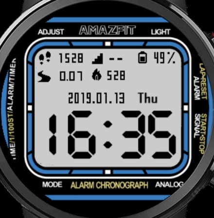 华米跃我Amazfit Pace, Stratos手表表盘