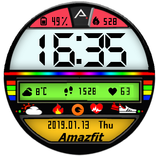 华米跃我Amazfit Pace, Stratos手表表盘