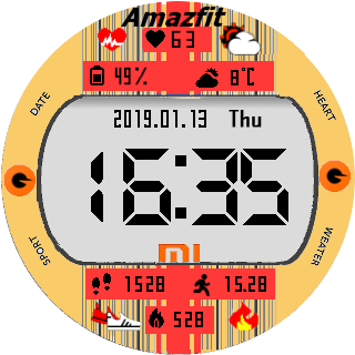 华米跃我Amazfit Pace, Stratos手表表盘