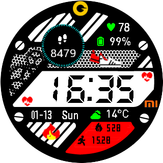 华米跃我Amazfit Pace, Stratos手表表盘