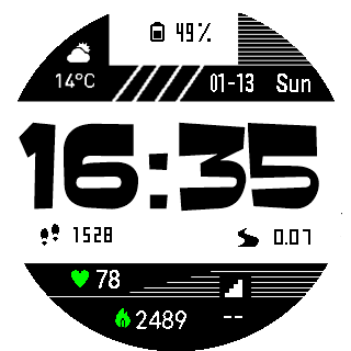 华米跃我Amazfit Pace, Stratos, Stratos 3手表表盘