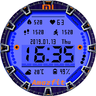 华米跃我Amazfit Pace, Stratos手表表盘