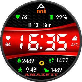 华米跃我Amazfit Pace, Stratos手表表盘
