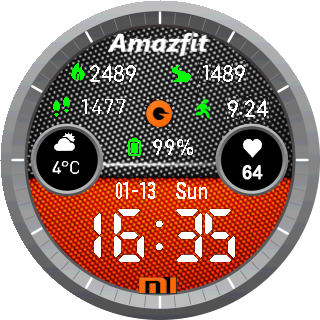 华米跃我Amazfit Pace, Stratos手表表盘