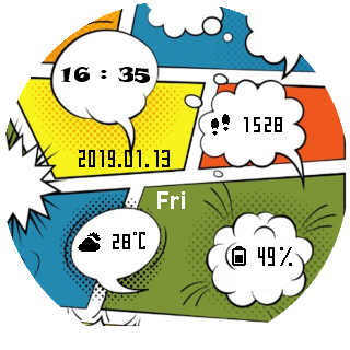 华米跃我Amazfit Pace, Stratos手表表盘