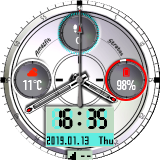 华米跃我Amazfit Pace, Stratos, Stratos 3手表表盘