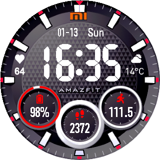 华米跃我Amazfit Pace, Stratos手表表盘