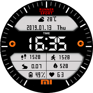 华米跃我Amazfit Pace, Stratos手表表盘