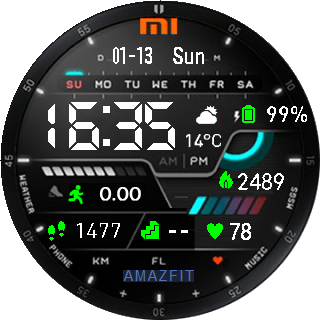 华米跃我Amazfit Pace, Stratos手表表盘