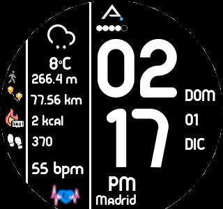 华米跃我Amazfit Pace, Stratos手表表盘