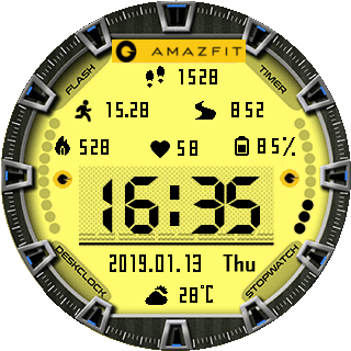 华米跃我Amazfit Pace, Stratos手表表盘