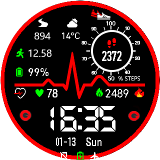 华米跃我Amazfit Pace, Stratos手表表盘