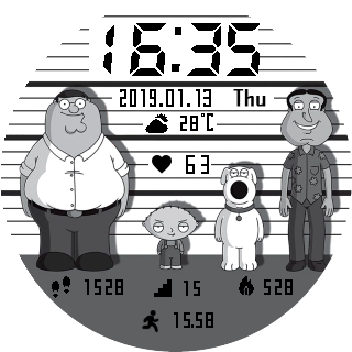 华米跃我Amazfit Pace, Stratos手表表盘