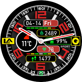 华米跃我Amazfit Pace, Stratos手表表盘