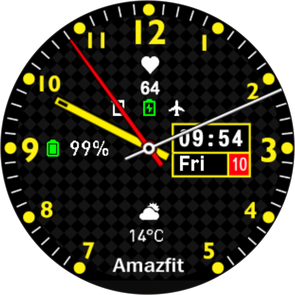华米跃我Amazfit Pace, Stratos手表表盘