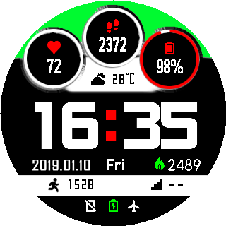 华米跃我Amazfit Pace, Stratos手表表盘