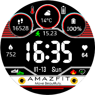 华米跃我Amazfit Pace, Stratos手表表盘