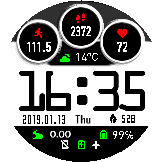 华米跃我Amazfit Pace, Stratos手表表盘