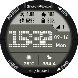 华米跃我Amazfit Pace, Stratos手表表盘