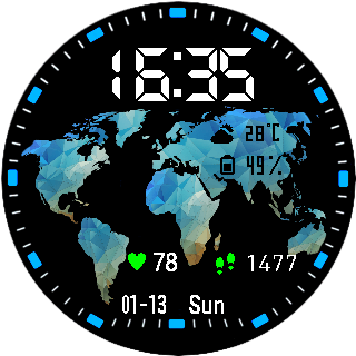 华米跃我Amazfit Pace, Stratos手表表盘