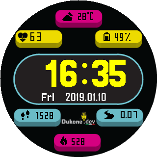 华米跃我Amazfit Pace, Stratos手表表盘