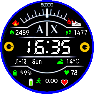 华米跃我Amazfit Pace, Stratos手表表盘