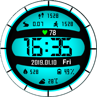 华米跃我Amazfit Pace, Stratos手表表盘