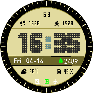 华米跃我Amazfit Pace, Stratos手表表盘
