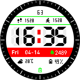 华米跃我Amazfit Pace, Stratos手表表盘