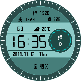 华米跃我Amazfit Pace, Stratos手表表盘
