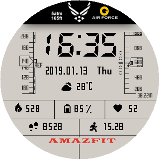 华米跃我Amazfit Pace, Stratos手表表盘