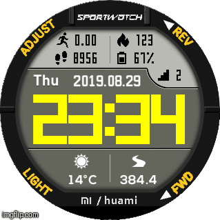 华米跃我Amazfit Pace, Stratos手表表盘