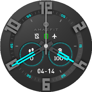 华米跃我Amazfit Pace, Stratos手表表盘