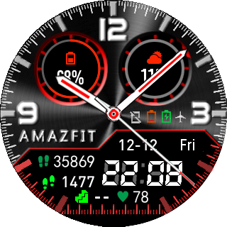 华米跃我Amazfit Pace, Stratos手表表盘