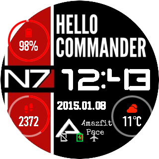 华米跃我Amazfit Pace, Stratos手表表盘