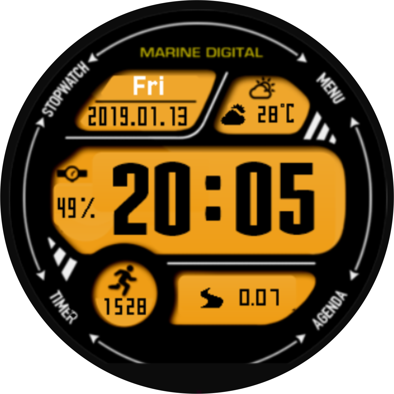 华米跃我Amazfit Pace, Stratos手表表盘