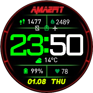 华米跃我Amazfit Pace, Stratos手表表盘