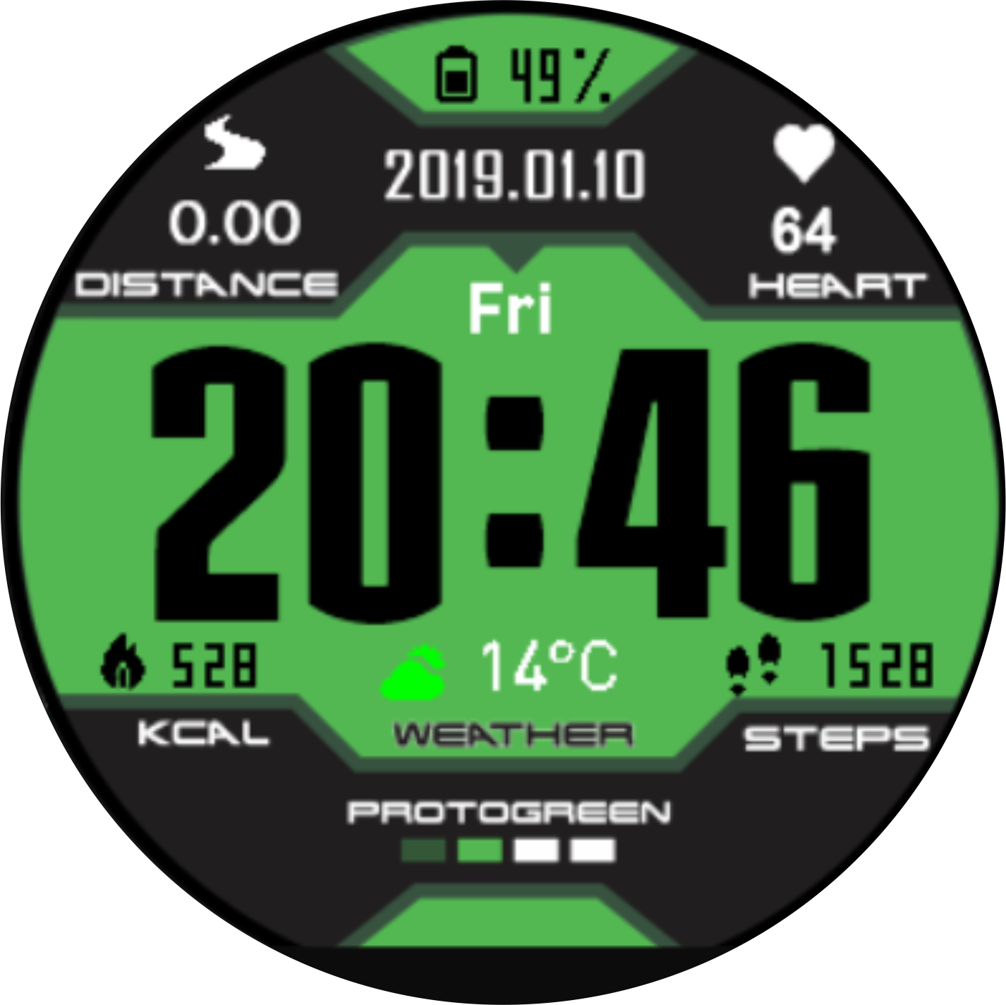 华米跃我Amazfit Pace, Stratos手表表盘