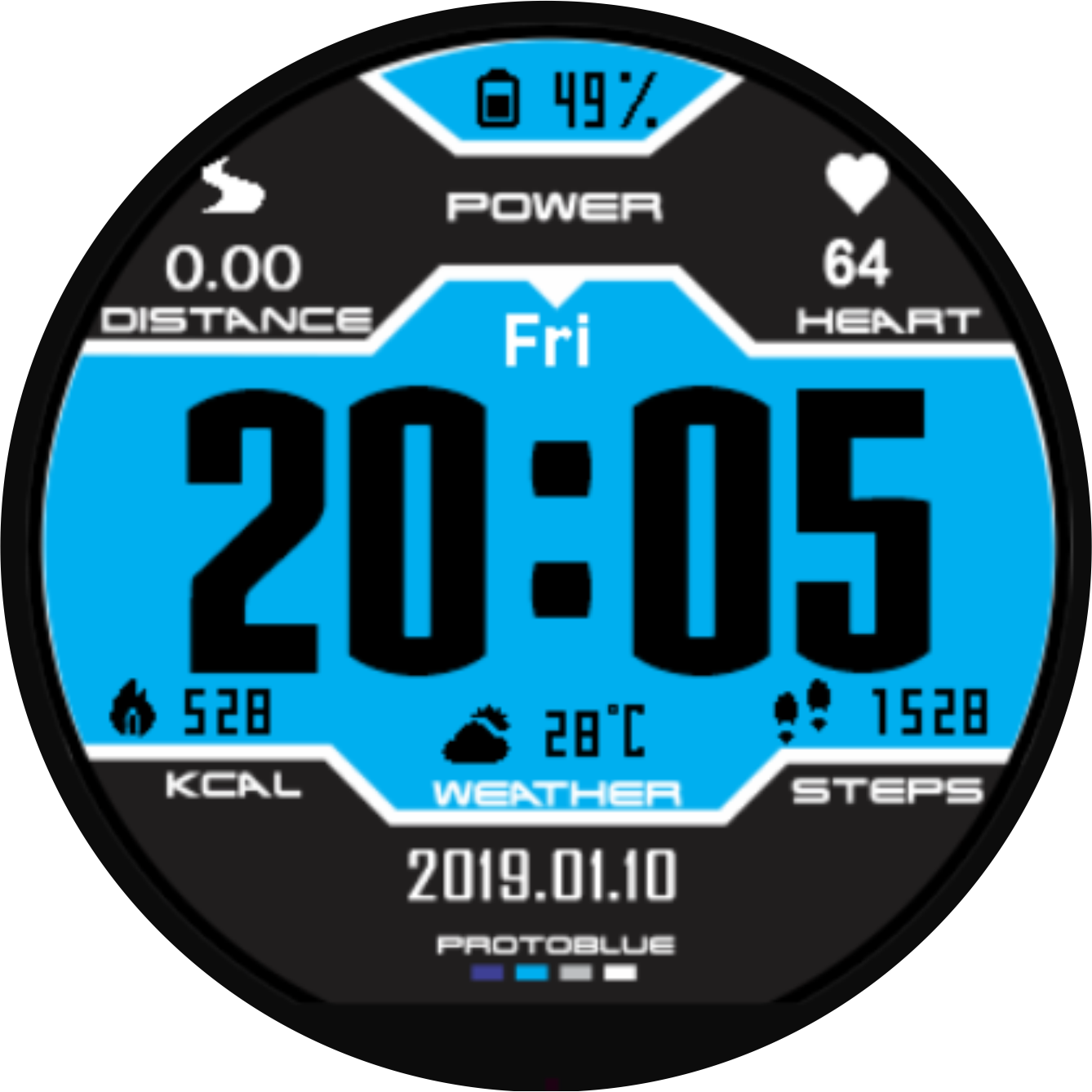 华米跃我Amazfit Pace, Stratos手表表盘