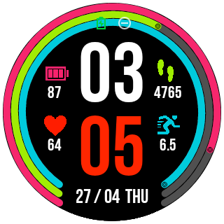华米跃我Amazfit Pace, Stratos手表表盘
