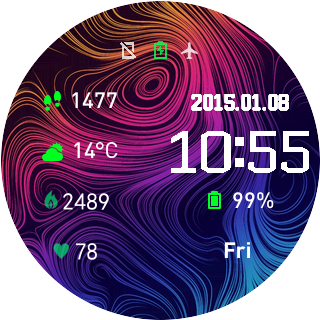 华米跃我Amazfit Pace, Stratos手表表盘