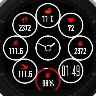 华米跃我Amazfit Pace, Stratos手表表盘