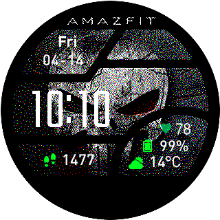 华米跃我Amazfit Pace, Stratos手表表盘